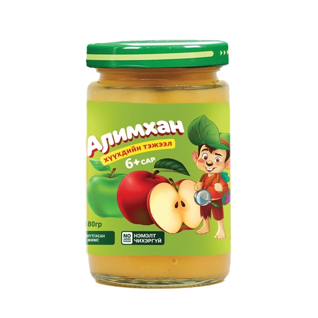 Алимхан нэмэлт чихэргүй алимны нухаш 180г